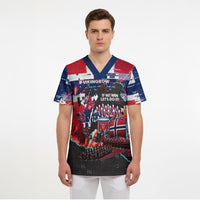 Norway Football Viking Row Scrub Top Flag Nordic Footballer - If We Win Lets Do It