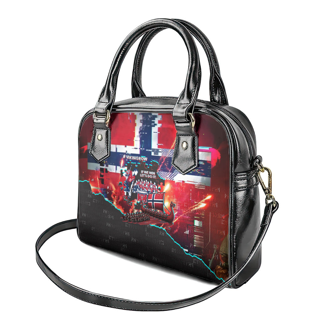 Norway Football Viking Row Shoulder Handbag Flag Nordic Footballer - If We Win Lets Do It