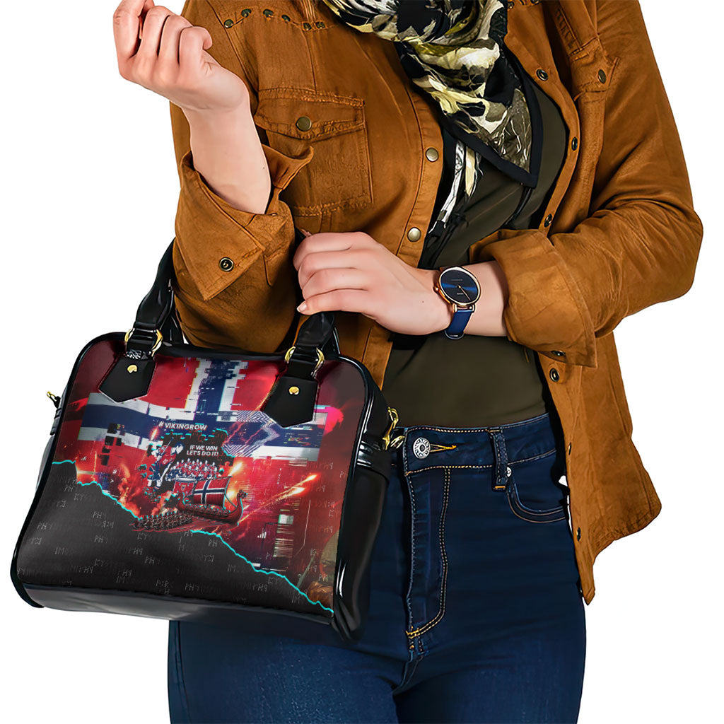 Norway Football Viking Row Shoulder Handbag Flag Nordic Footballer - If We Win Lets Do It