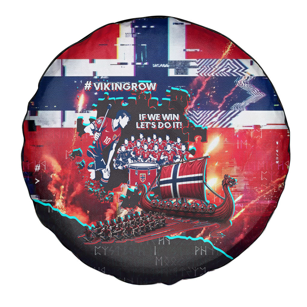 Norway Football Viking Row Spare Tire Cover Flag Nordic Footballer - If We Win Lets Do It