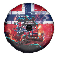 Norway Football Viking Row Spare Tire Cover Flag Nordic Footballer - If We Win Lets Do It