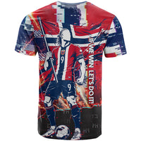 Norway Football Viking Row T Shirt Flag Nordic Footballer - If We Win Lets Do It