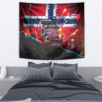 Norway Football Viking Row Tapestry Flag Nordic Footballer - If We Win Lets Do It