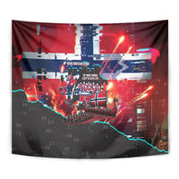 Norway Football Viking Row Tapestry Flag Nordic Footballer - If We Win Lets Do It