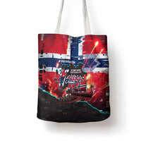 Norway Football Viking Row Tote Bag Flag Nordic Footballer - If We Win Lets Do It