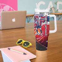Norway Football Viking Row Tumbler With Handle Flag Nordic Footballer - If We Win Lets Do It