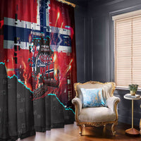 Norway Football Viking Row Window Curtain Flag Nordic Footballer - If We Win Lets Do It