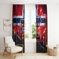 Norway Football Viking Row Window Curtain Flag Nordic Footballer - If We Win Lets Do It