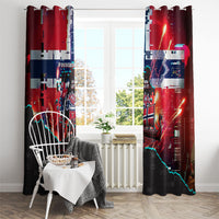 Norway Football Viking Row Window Curtain Flag Nordic Footballer - If We Win Lets Do It