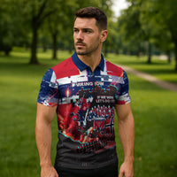 Norway Football Viking Row Zipper Polo Shirt Flag Nordic Footballer - If We Win Lets Do It