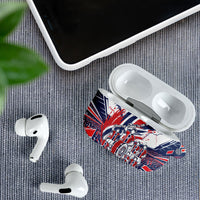Norway Football From The Fjords To The World AirPods Case Viking Shield Paint Splatter Soccer Team