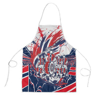 Norway Football From The Fjords To The World Apron Viking Shield Paint Splatter Soccer Team