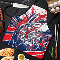 Norway Football From The Fjords To The World Apron Viking Shield Paint Splatter Soccer Team