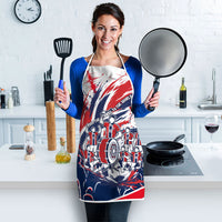 Norway Football From The Fjords To The World Apron Viking Shield Paint Splatter Soccer Team