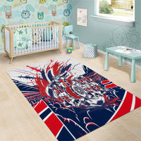 Norway Football From The Fjords To The World Area Rug Viking Shield Paint Splatter Soccer Team