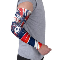 Norway Football From The Fjords To The World Arm Sleeves Viking Shield Paint Splatter Soccer Team