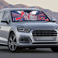 Norway Football From The Fjords To The World Auto Sun Shade Viking Shield Paint Splatter Soccer Team