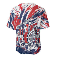 Norway Football From The Fjords To The World Baseball Jersey Viking Shield Paint Splatter Soccer Team
