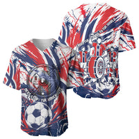 Norway Football From The Fjords To The World Baseball Jersey Viking Shield Paint Splatter Soccer Team