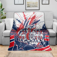 Norway Football From The Fjords To The World Blanket Viking Shield Paint Splatter Soccer Team