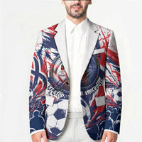 Norway Football From The Fjords To The World Blazer Viking Shield Paint Splatter Soccer Team