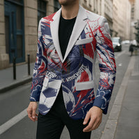 Norway Football From The Fjords To The World Blazer Viking Shield Paint Splatter Soccer Team