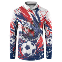 Norway Football From The Fjords To The World Button Sweatshirt Viking Shield Paint Splatter Soccer Team