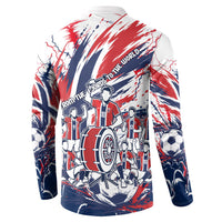 Norway Football From The Fjords To The World Button Sweatshirt Viking Shield Paint Splatter Soccer Team