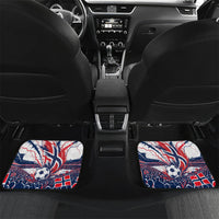 Norway Football From The Fjords To The World Car Mats Viking Shield Paint Splatter Soccer Team