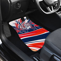 Norway Football From The Fjords To The World Car Mats Viking Shield Paint Splatter Soccer Team