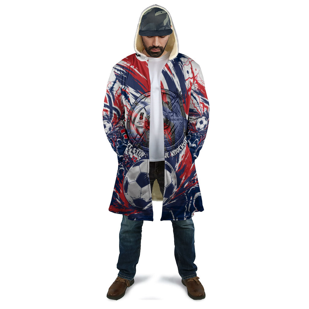 Norway Football From The Fjords To The World Cloak Viking Shield Paint Splatter Soccer Team