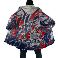 Norway Football From The Fjords To The World Cloak Viking Shield Paint Splatter Soccer Team
