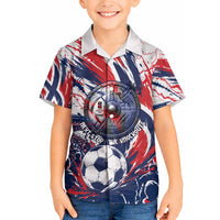 Norway Football From The Fjords To The World Hawaiian Shirt Viking Shield Paint Splatter Soccer Team
