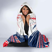 Norway Football From The Fjords To The World Hooded Blanket Viking Shield Paint Splatter Soccer Team