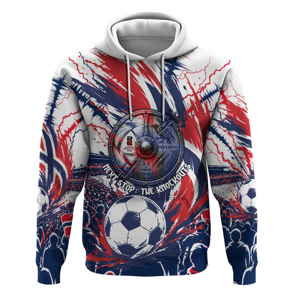 Norway Football From The Fjords To The World Hoodie Viking Shield Paint Splatter Soccer Team