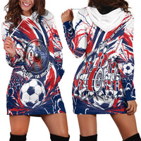 Norway Football From The Fjords To The World Hoodie Dress Viking Shield Paint Splatter Soccer Team