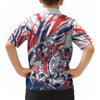 Norway Football From The Fjords To The World Kid Hawaiian Shirt Viking Shield Paint Splatter Soccer Team