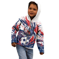 Norway Football From The Fjords To The World Kid Hoodie Viking Shield Paint Splatter Soccer Team