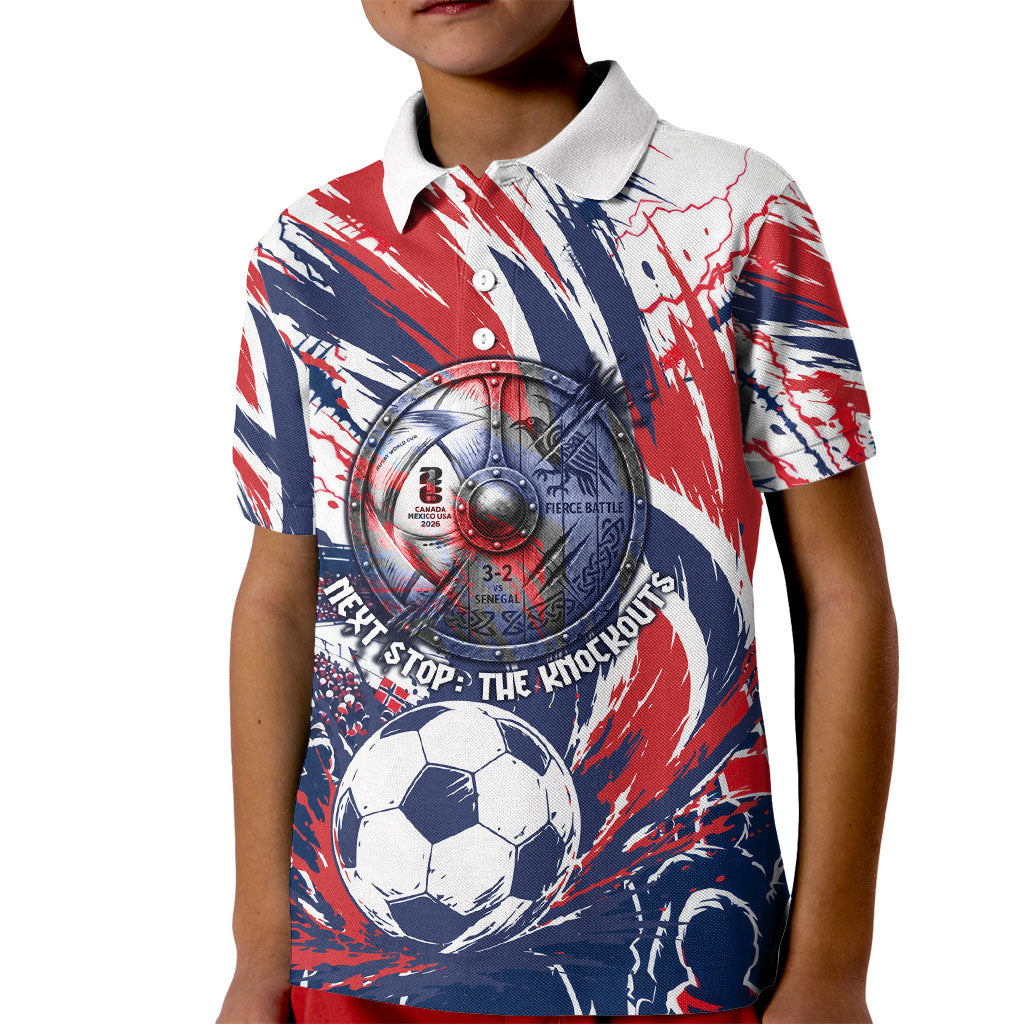 Norway Football From The Fjords To The World Kid Polo Shirt Viking Shield Paint Splatter Soccer Team