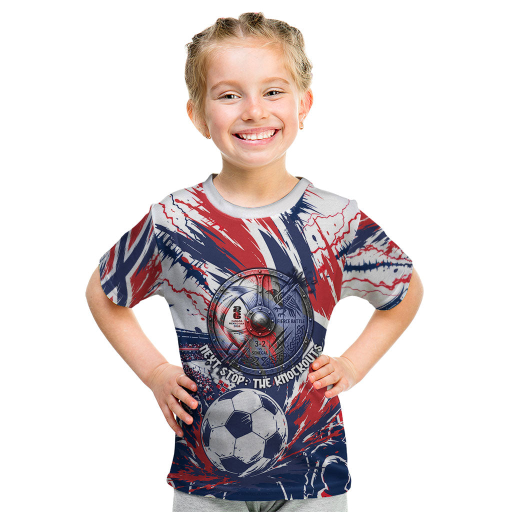 Norway Football From The Fjords To The World Kid T Shirt Viking Shield Paint Splatter Soccer Team