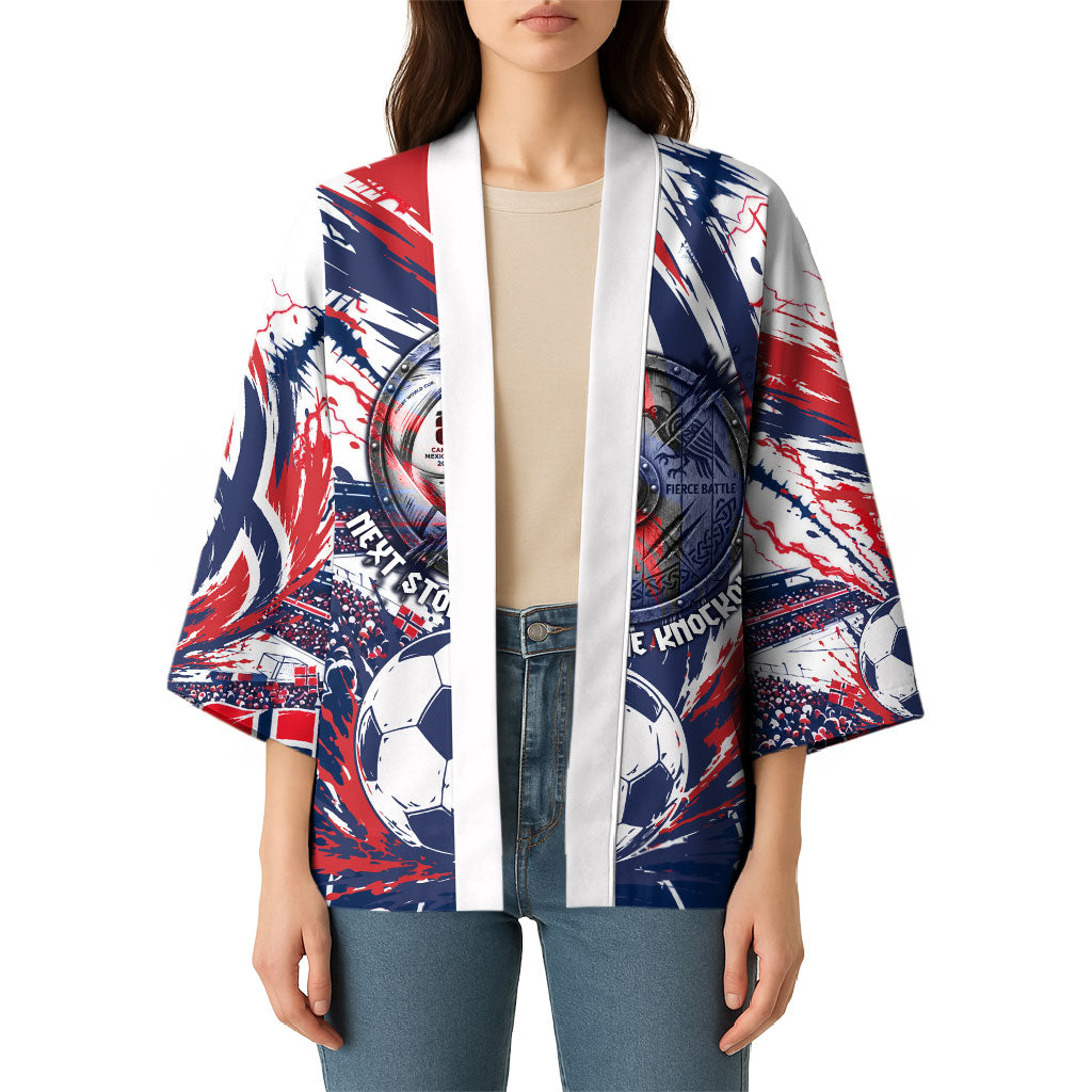 Norway Football From The Fjords To The World Kimono Viking Shield Paint Splatter Soccer Team