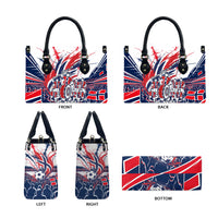 Norway Football From The Fjords To The World Leather Bag Viking Shield Paint Splatter Soccer Team