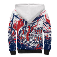 Norway Football From The Fjords To The World Sherpa Hoodie Viking Shield Paint Splatter Soccer Team