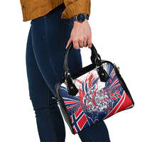 Norway Football From The Fjords To The World Shoulder Handbag Viking Shield Paint Splatter Soccer Team
