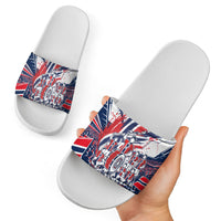 Norway Football From The Fjords To The World Slide Sandals Viking Shield Paint Splatter Soccer Team