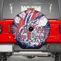 Norway Football From The Fjords To The World Spare Tire Cover Viking Shield Paint Splatter Soccer Team