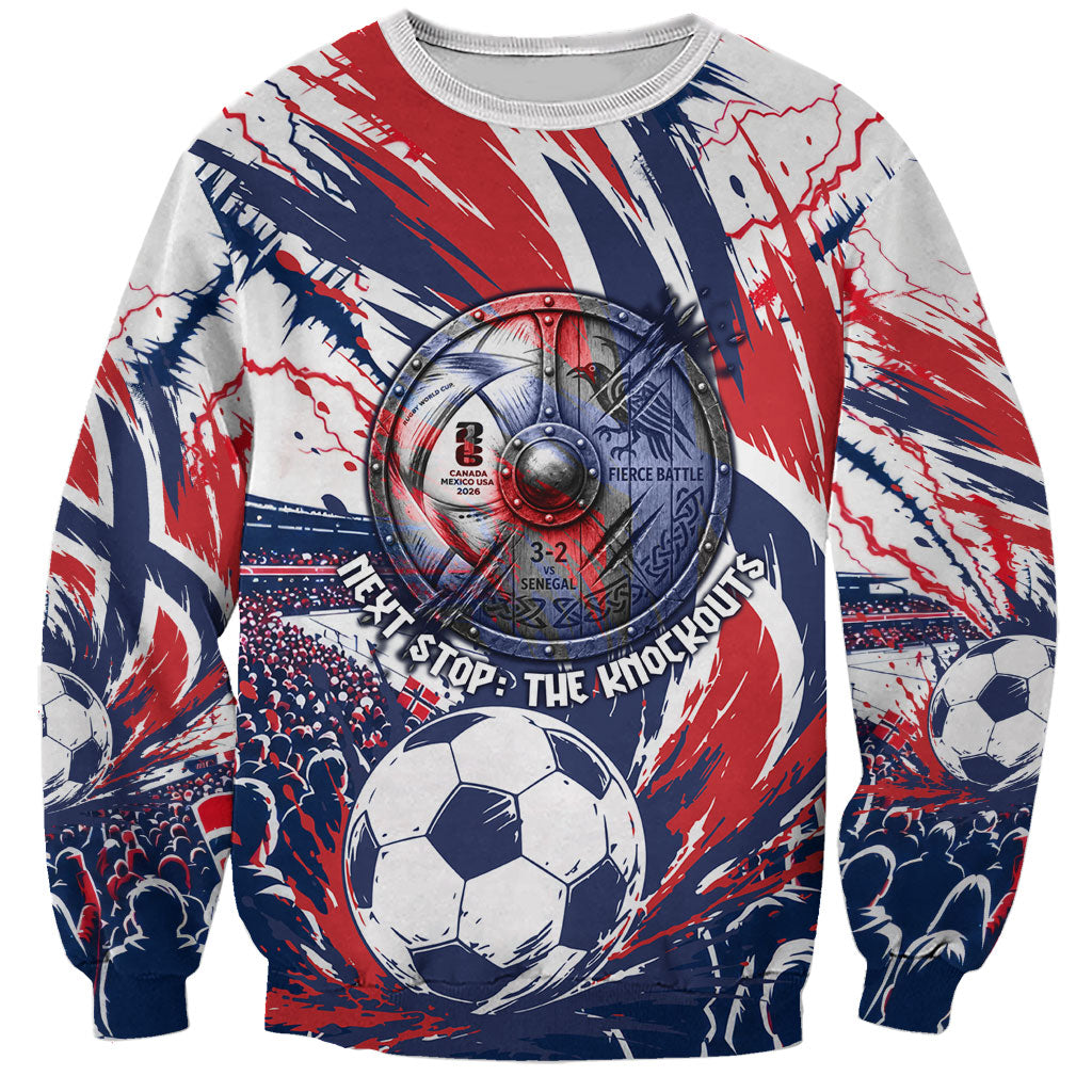 Norway Football From The Fjords To The World Sweatshirt Viking Shield Paint Splatter Soccer Team
