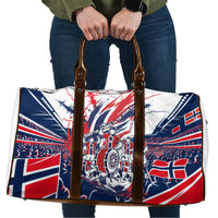 Norway Football From The Fjords To The World Travel Bag Viking Shield Paint Splatter Soccer Team