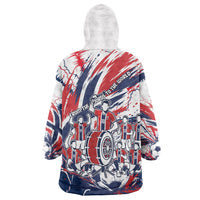 Norway Football From The Fjords To The World Wearable Blanket Hoodie Viking Shield Paint Splatter Soccer Team