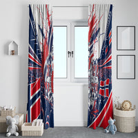 Norway Football From The Fjords To The World Window Curtain Viking Shield Paint Splatter Soccer Team